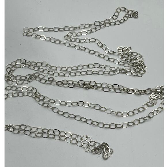 Providence Chain Company PC Sterling Silver Long Oval Link Chain Necklace 100” - Picture 4 of 15